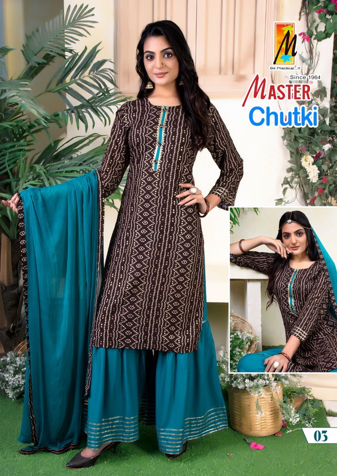 Master Chutki Festive Wear Wholesale Ready Made Suit Collection
